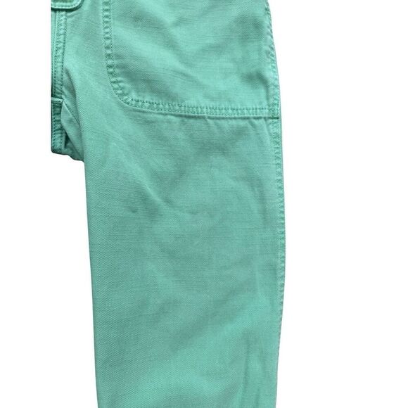 WOMEN'S SMALL MADEWELL GARMENT DYED RELAXED COVERALL JUMPSUIT IN PALE EVERGREEN - Picture 7 of 13